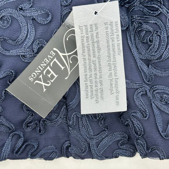 Alex Evenings Stretch Tulle Off The Shoulder Floral Embroidered Top Size XLP - Picture 9 of 11